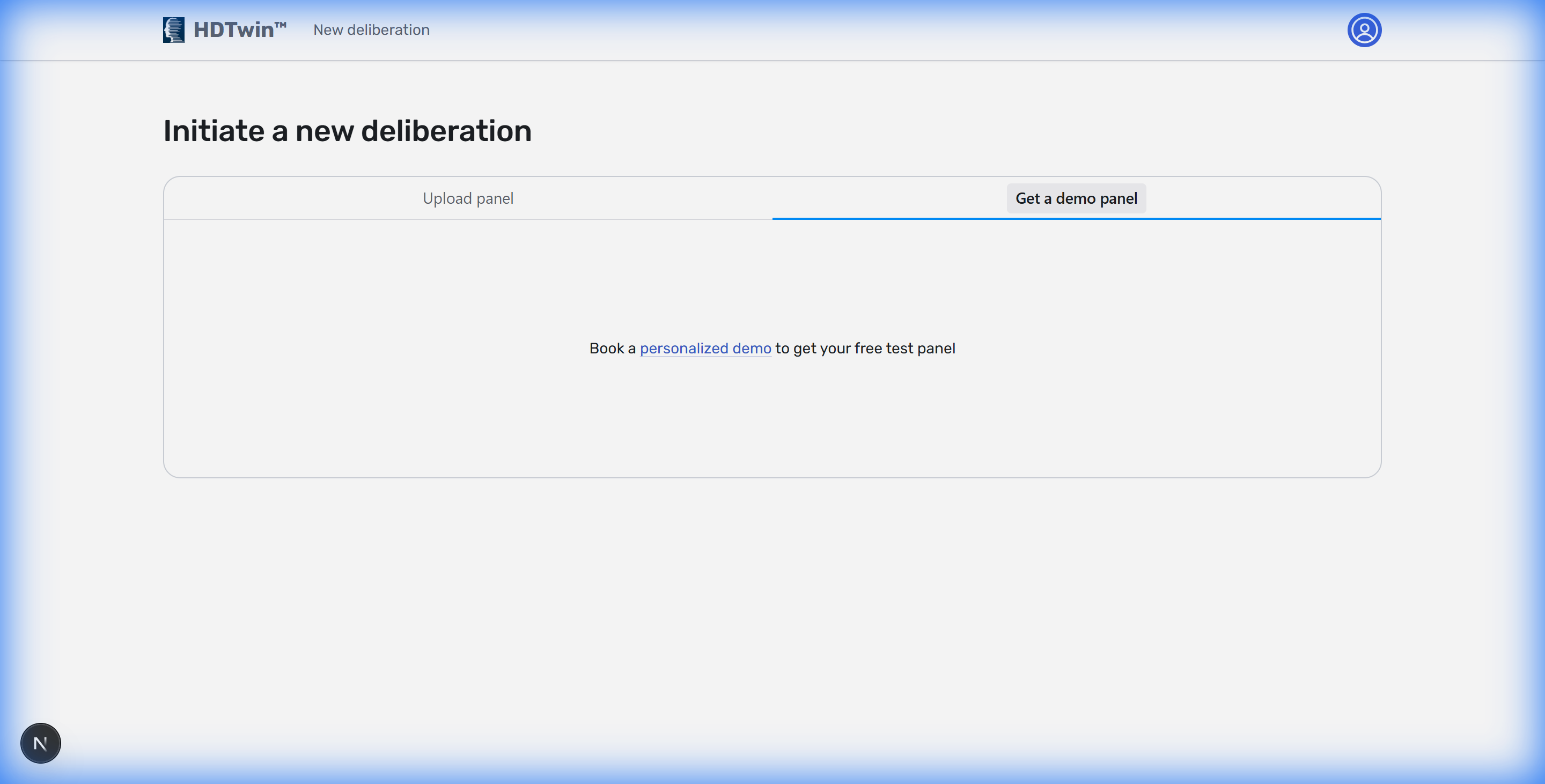Getting a Demo Panel